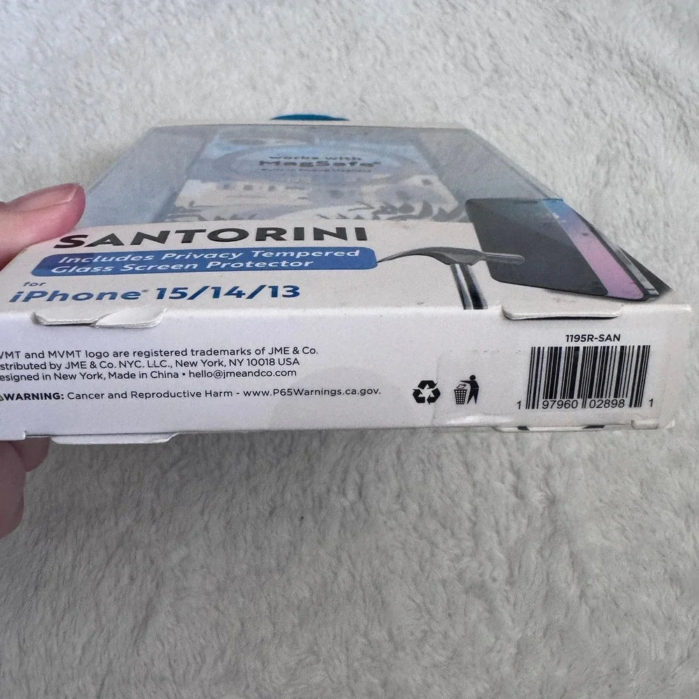 MVMT Santorini for iPhone 15 14 13 MagSafe Case &‎ Privacy Screen Protector